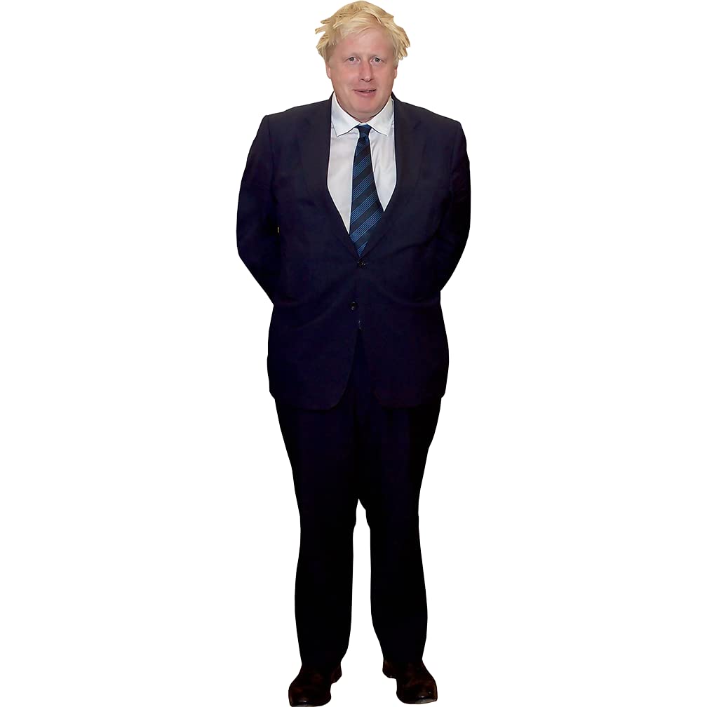 H38126 Boris Johnson Prime Minister Politician Conservative Party Cardboard Cutout Back Drop Stand up - AT TEN Distribution