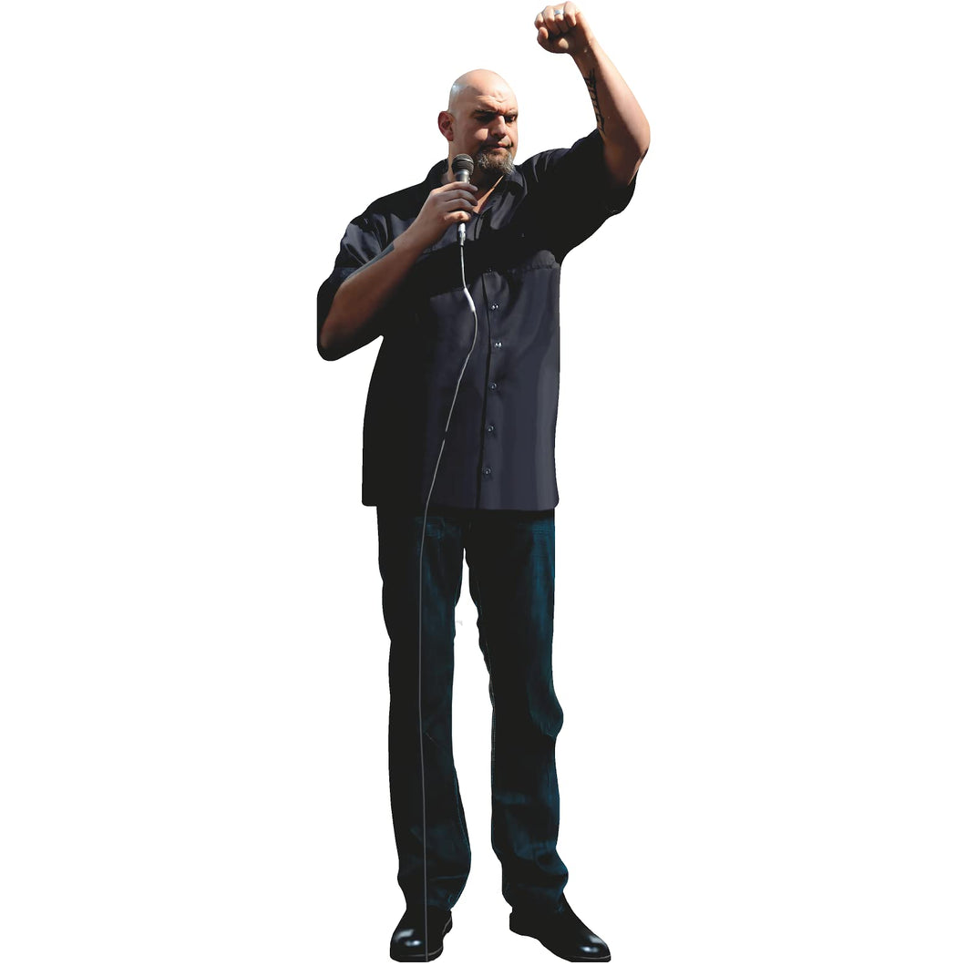 H38140 John Fetterman Lieutenant Governor Pennsylvania Senate Candidate Cardboard Cutout Standee Standup - AT TEN Distribution