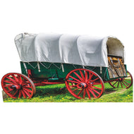 H49894 Pioneer Covered Wagon Cart Oregon Cardboard Cutout Standee Standup - AT TEN Distribution