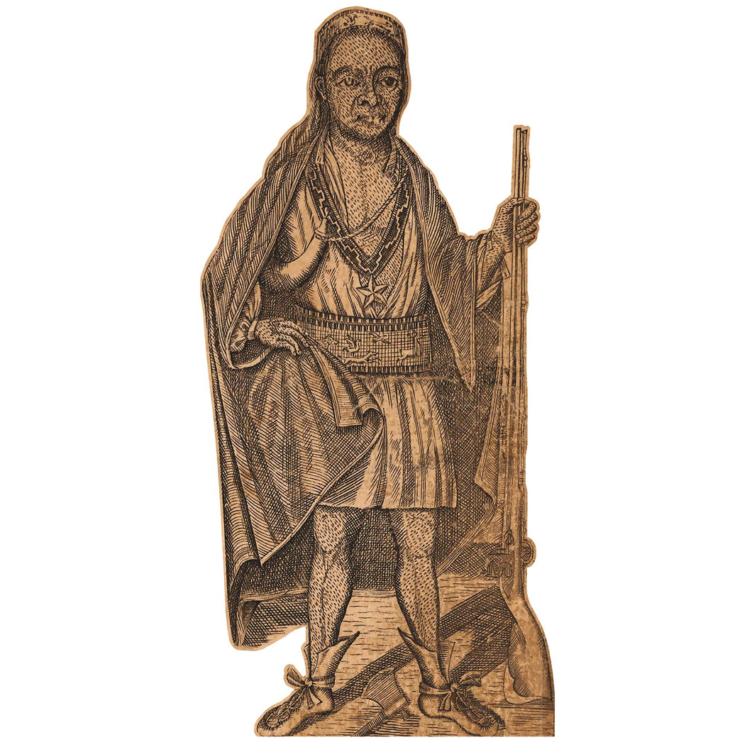 H49906 King Philip Metacom Pometacom Chief Cardboard Cutout Standee Standup - AT TEN Distribution