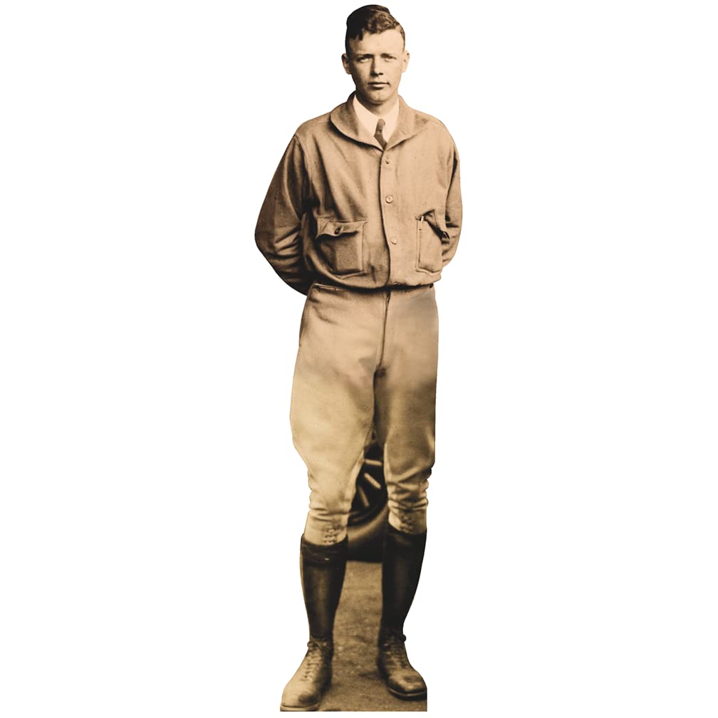 H52792 Charles Lindbergh Aviator Cardboard Cutout Standee Standup - AT TEN Distribution
