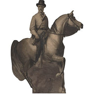 H61468 Robert E Lee on Horse Lifesize 90x70in Etching Cardboard Cutout Standee Standup - AT TEN Distribution