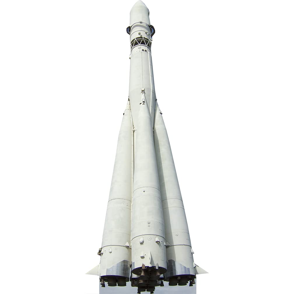 H69320 Vostok Sputnik Russian Soviet Space Rocket Cardboard Cutout Back Drop Stand up - AT TEN Distribution