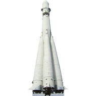 H69320 Vostok Sputnik Russian Soviet Space Rocket Cardboard Cutout Back Drop Stand up - AT TEN Distribution