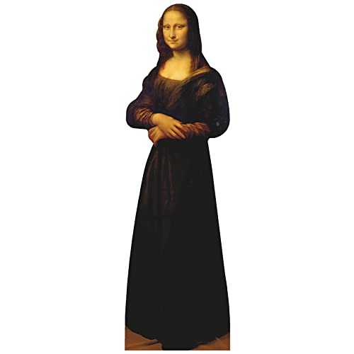 H79513 Mona Lisa del Giocondo Full Body Cardboard Cutout Standee Standup - AT TEN Distribution