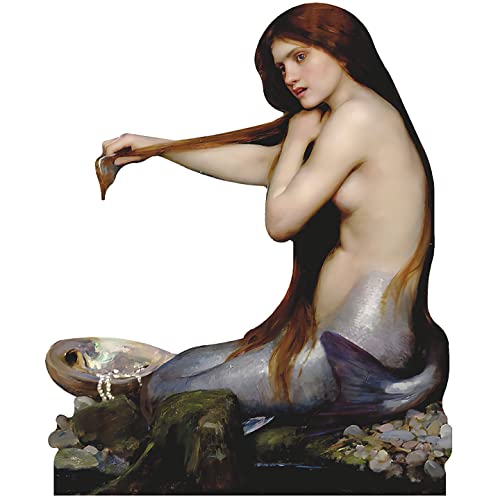 H99406 Mermaid Painting Cardboard Cutout Standee Standup - AT TEN Distribution