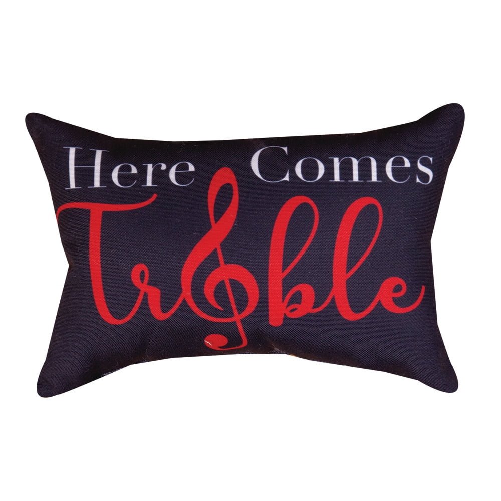 Here Comes Treble Word Pillow 12.5