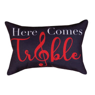 Here Comes Treble Word Pillow 12.5