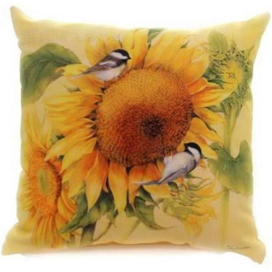 Home & Garden Chickadee's Feast Pillow Fabric Climaweave Slfast - AT TEN Distribution