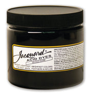 Jacquard Acid Dye 8oz Jar Gold Ochre - Acid Dye for Wool, Silk, Alpaca, Feathers, Cosplay Wigs and Nylon - Powder Wool Dye for Full Coverage Dyeing - Vibrant Acid Silk Dye - AT TEN Distribution