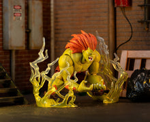 Load image into Gallery viewer, Jada Street Fighter II Blanka Deluxe Action Figure - 1:12 Scale, Highly Articulated, Interchangeable Hands &amp; Head, Electric Thunder Accessory - 7&quot; Tall, Video Game Collectible - AT TEN Distribution
