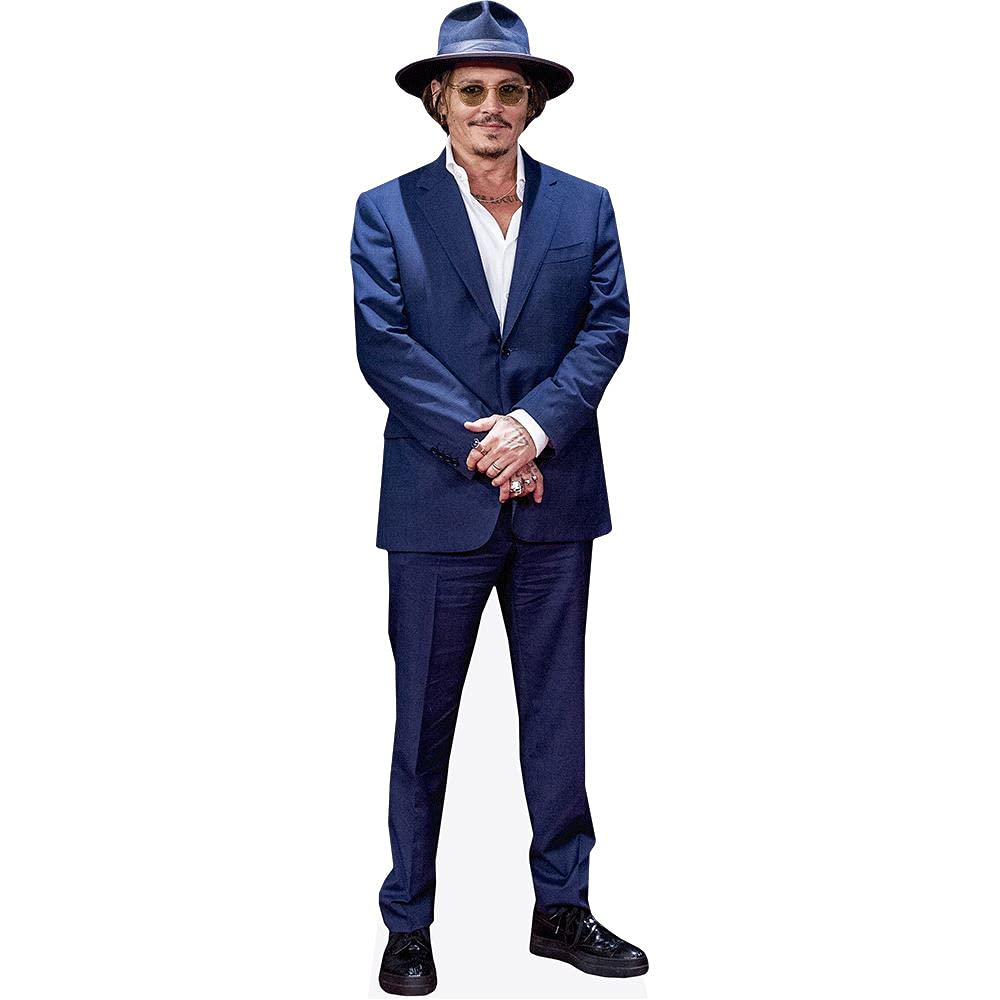Johnny Depp (Blue Suit) Cardboard Cutout (lifesize OR Mini Size). Standee. Stand Up. - AT TEN Distribution