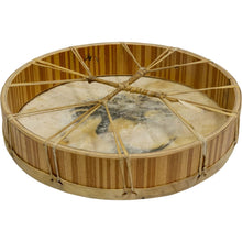 Load image into Gallery viewer, Kheops International Ceremonial Drum - Tree of Life, 12&quot; Diameter, Includes Beater, Handmade &amp; Painted by Bali Artisans - AT TEN Distribution
