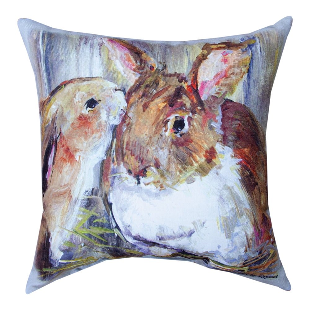 Kissing Bunnies Climaweave Pillow 18