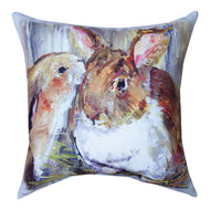 Kissing Bunnies Climaweave Pillow 18