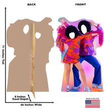 Load image into Gallery viewer, Life - size 70&#39;s Disco Dance Couple Stand - in Cardboard Cutout - AT TEN Distribution
