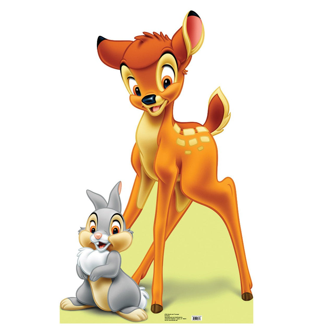 Life - size Bambi and Thumper Cardboard Cutout - AT TEN Distribution