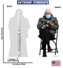 Load image into Gallery viewer, Life - Size Bernie Sanders Meme Outdoor Standee - AT TEN Distribution
