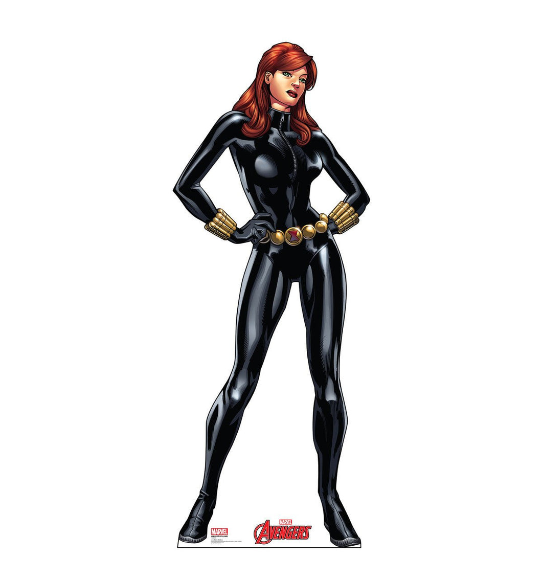 Life - size Black Widow Cardboard Cutout - AT TEN Distribution