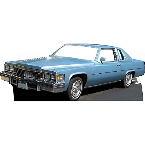 Life - Size Blue Sports Car Stand - In Cardboard Prop | Photo Booth Decoration - AT TEN Distribution