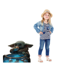 Load image into Gallery viewer, Life - size Cardboard Cutout of Grogu Eating Egg - AT TEN Distribution
