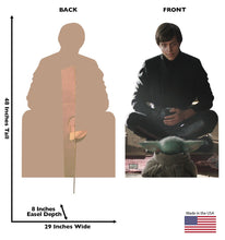 Load image into Gallery viewer, Life - size Cardboard Cutout of Luke Skywalker &amp; Grogu - AT TEN Distribution
