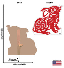 Load image into Gallery viewer, Life - Size Chinese New Year Rabbit Cardboard Cutout - AT TEN Distribution
