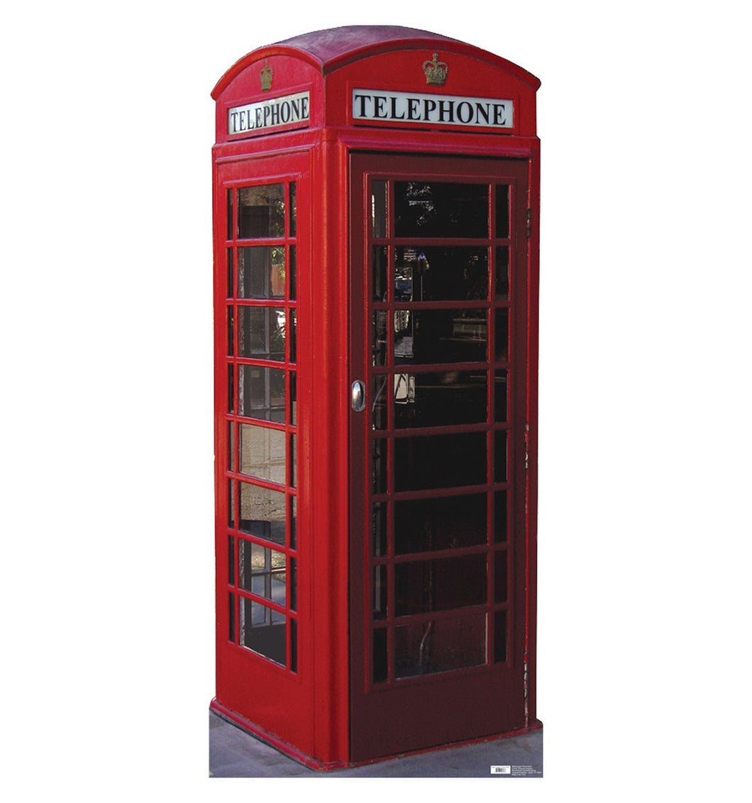 Life - size English Phone Booth Cardboard Cutout - AT TEN Distribution