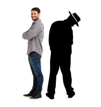 Load image into Gallery viewer, Life - size Gangster Silhouette Cardboard Cutout - AT TEN Distribution
