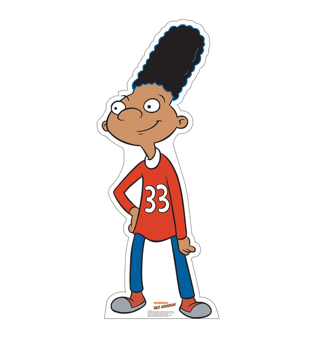 Life - Size Gerald Johanssen Cardboard Cutout (62in) | Official Hey Arnold! Nickelodeon Prop - AT TEN Distribution