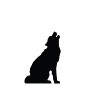 Life - size Howling Wolf Silhouette Cardboard Cutout - AT TEN Distribution