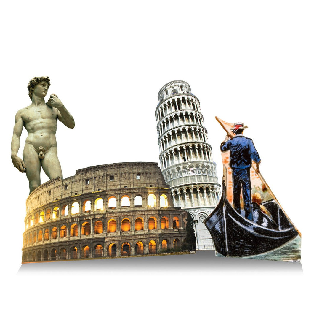 Life - size Italy Themed Party Set Cardboard Cutout - AT TEN Distribution