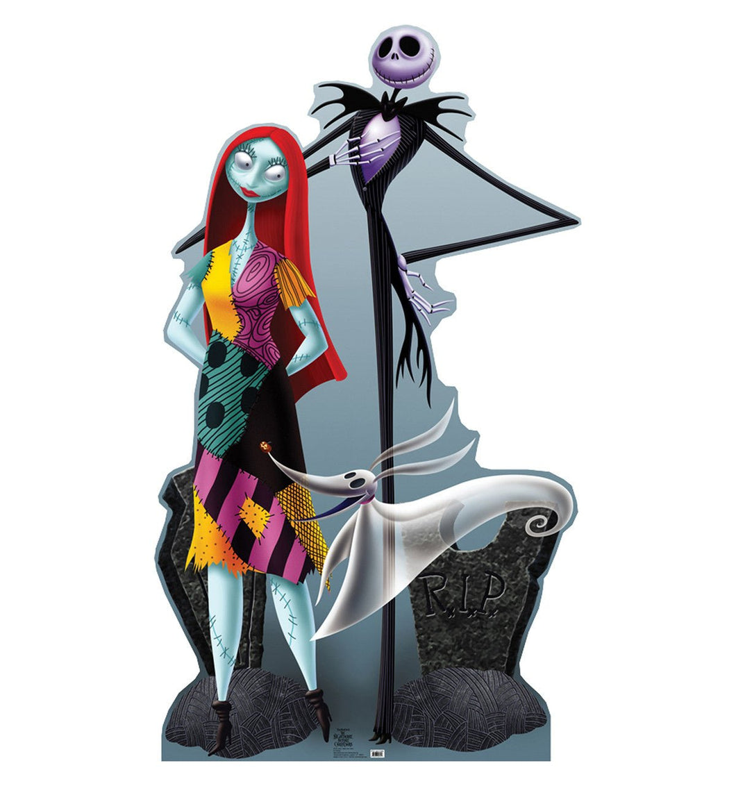 Life - size Jack, Sally & Zero Cardboard Cutout - AT TEN Distribution
