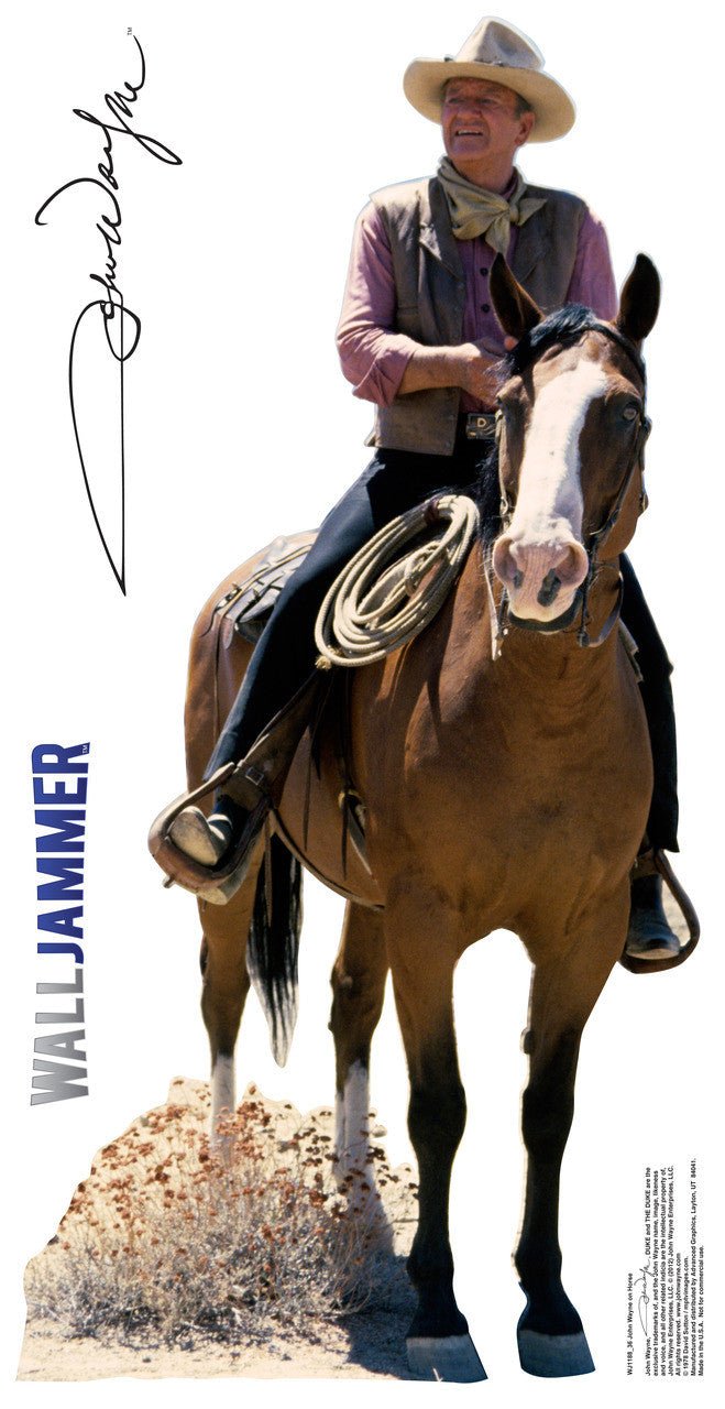 Life - size John Wayne on Horse Wall Decal - AT TEN Distribution