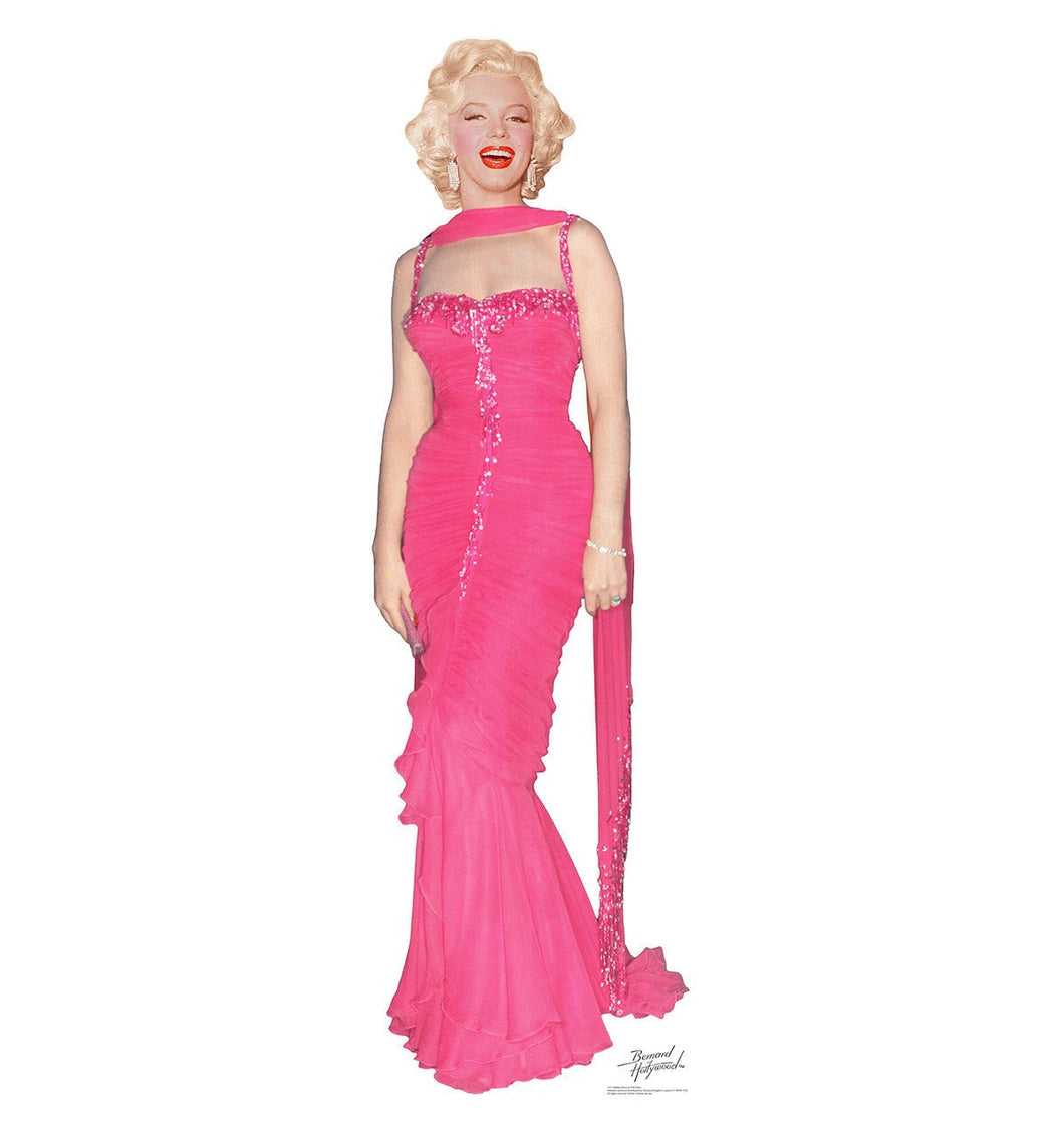 Life - size Marilyn Monroe Pink Dress Cardboard Cutout - AT TEN Distribution