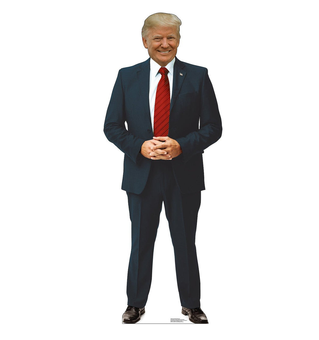 Life - size Outdoor Coroplast Cutout of President Donald Trump - AT TEN Distribution