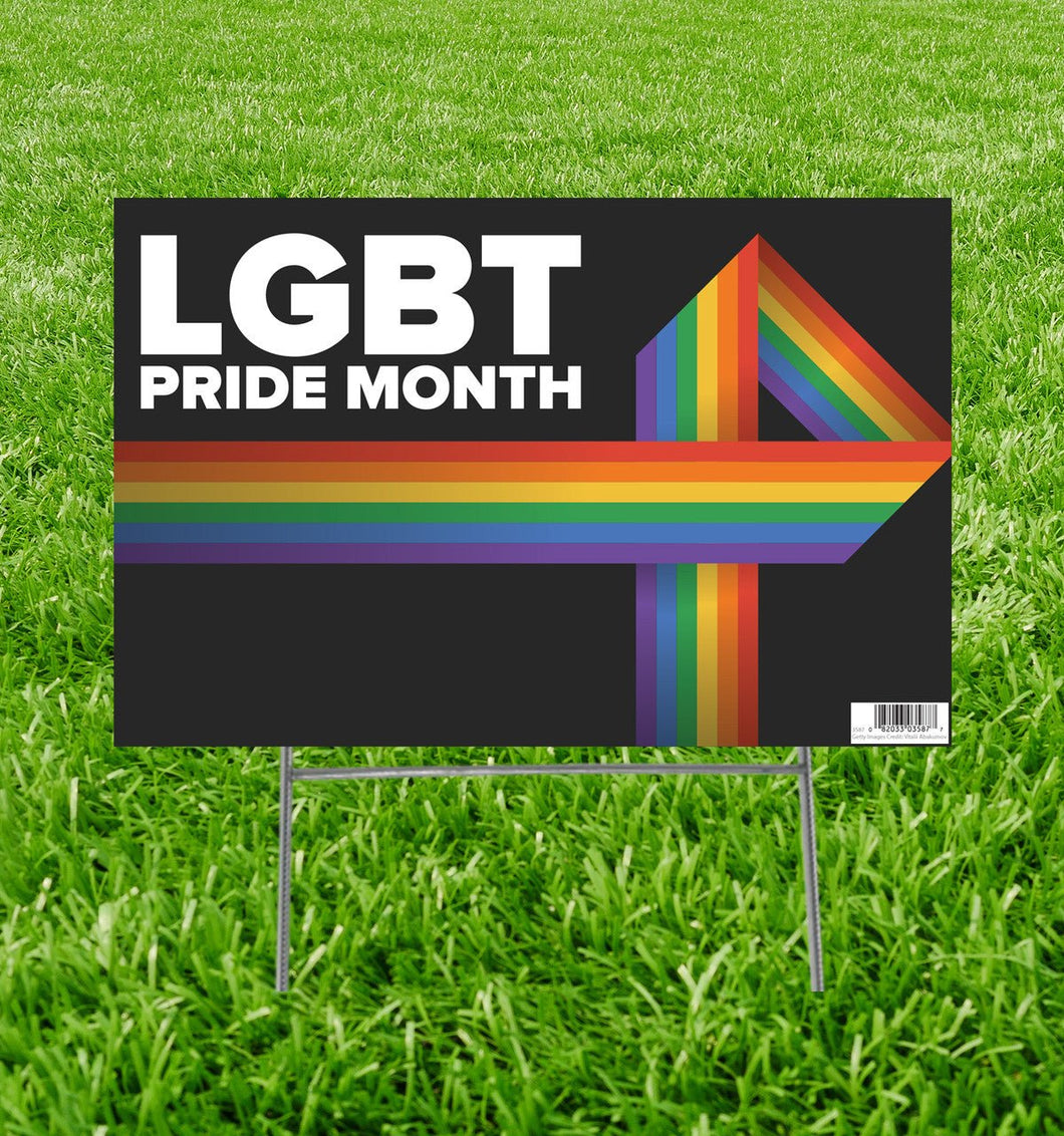 Life - Size Outdoor Coroplast LGBT Pride Month Yard Sign - AT TEN Distribution