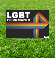 Life - Size Outdoor Coroplast LGBT Pride Month Yard Sign - AT TEN Distribution