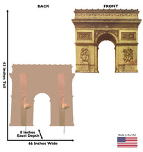 Load image into Gallery viewer, Life - size Paris Arc de Triomphe Cardboard Cutout - AT TEN Distribution

