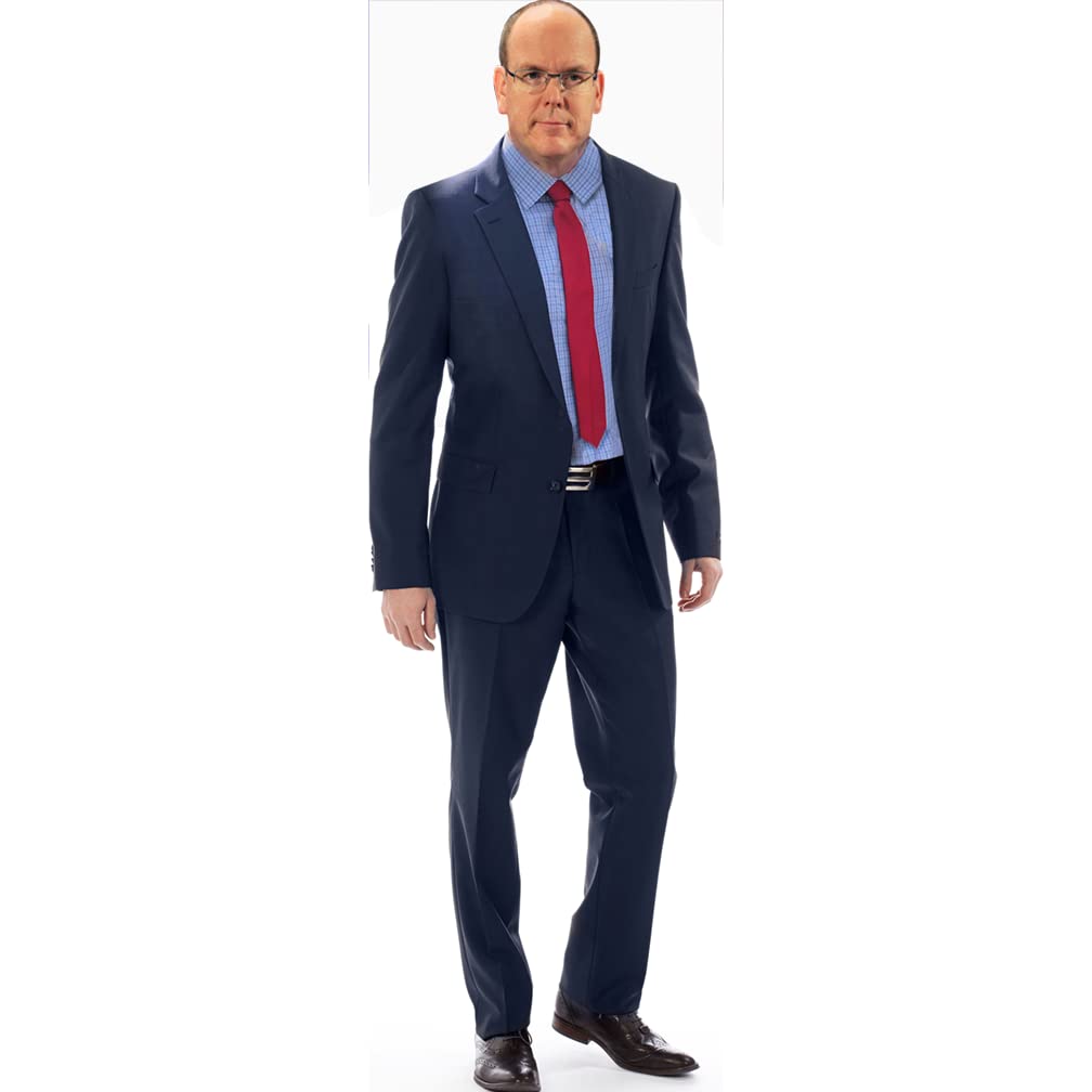 Life - Size Prince Albert of Monaco Cardboard Standup | Royal Family Figure - AT TEN Distribution