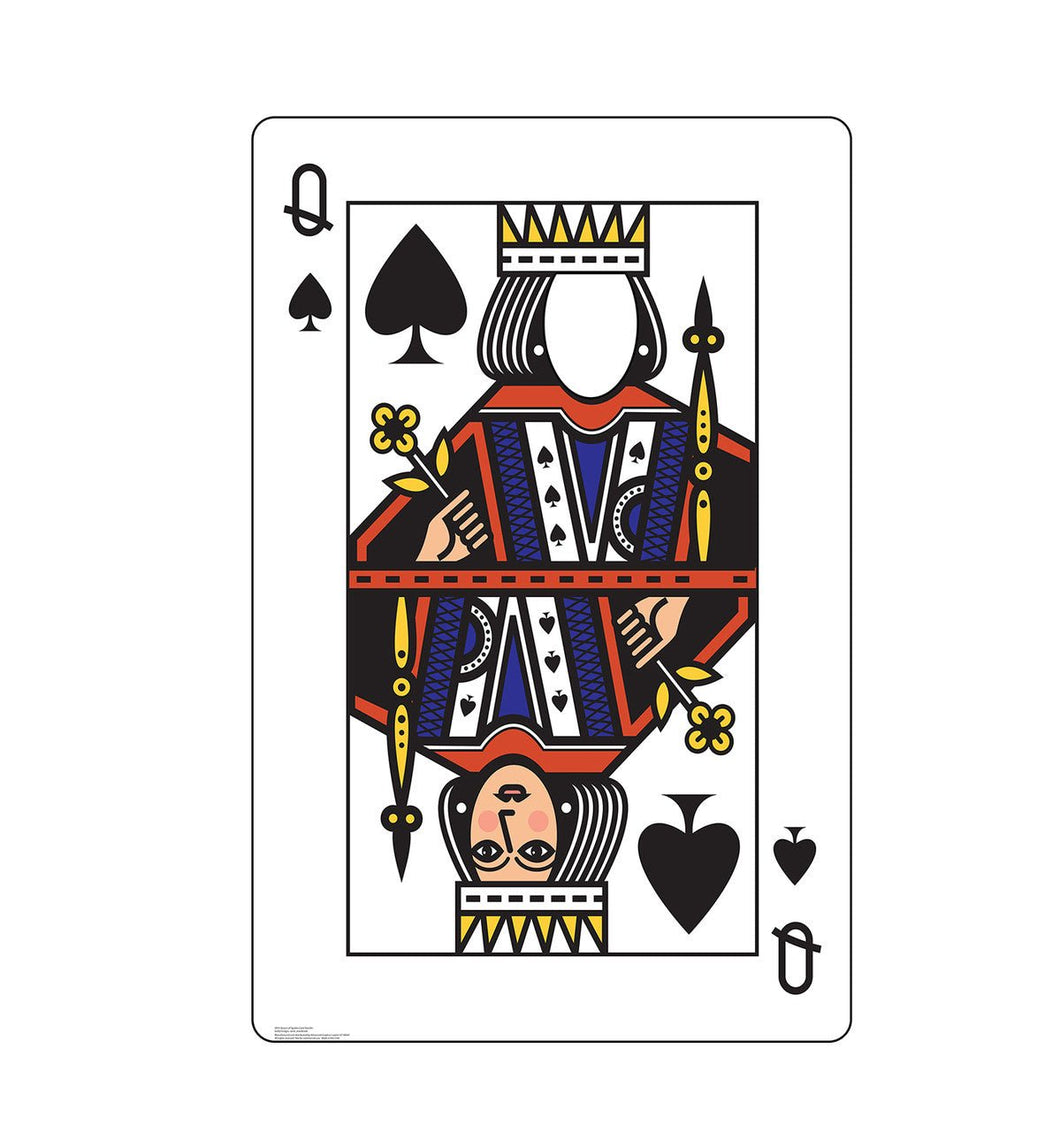 Life - Size Queen of Spades Card Cardboard Cutout - AT TEN Distribution