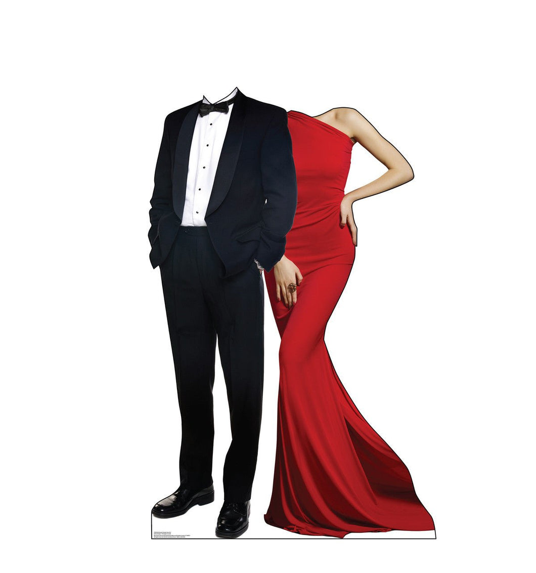 Life - Size Red Carpet Couple Stand - in Cardboard Cutout - AT TEN Distribution
