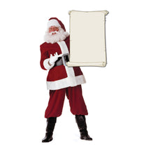 Load image into Gallery viewer, Life - size Santa Claus with Scroll Cardboard Cutout - AT TEN Distribution
