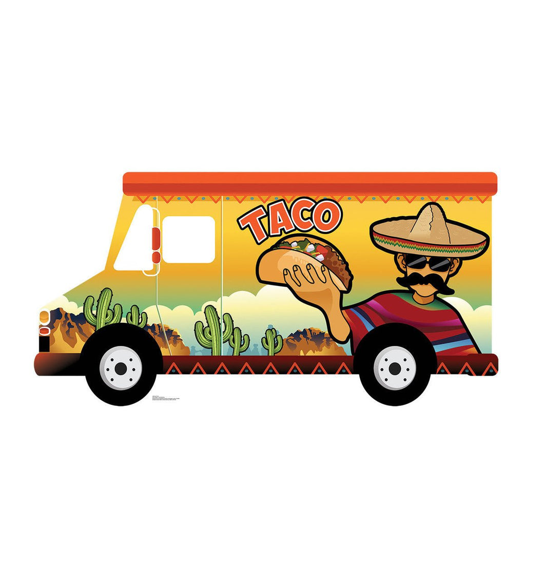 Life - size Taco Truck Stand in Cardboard Cutout - AT TEN Distribution