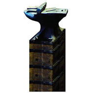 Life - Size Viking Blacksmith Cardboard Cutout | Hammer & Anvil Forge Prop Standup - AT TEN Distribution