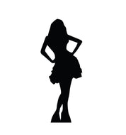 Life - size Woman In Skirt Silhouette Cardboard Cutout - AT TEN Distribution