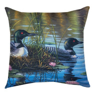 Loon Pair Climaweave Pillow 18