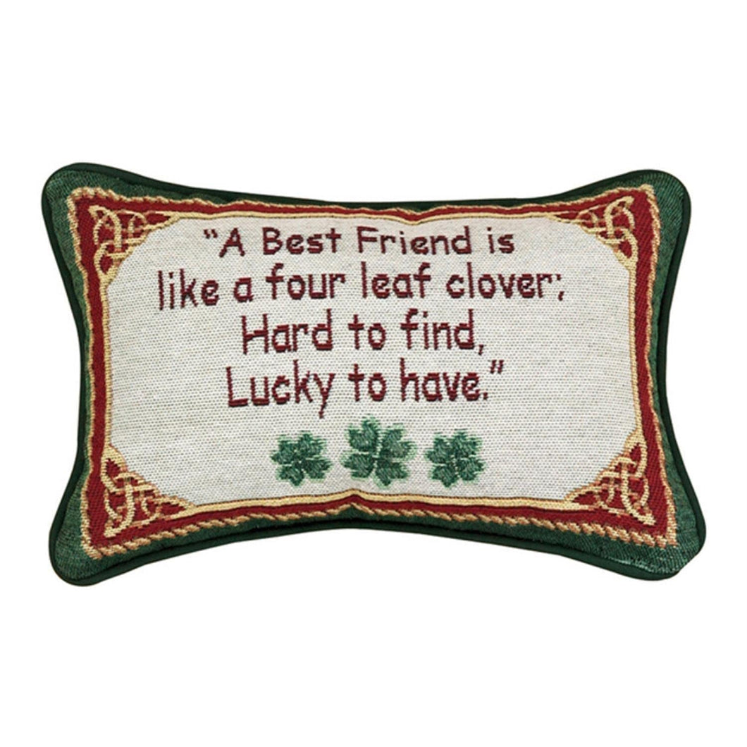 Manual 12.5 x 8.5 - Inch Decorative Throw Pillow, Irish Treasures Best Friend - AT TEN Distribution