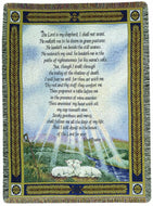 Manual 50 x 60 - Inch Tapestry Throw, 23rd Psalm The Lord Is My Shepherd - AT TEN Distribution