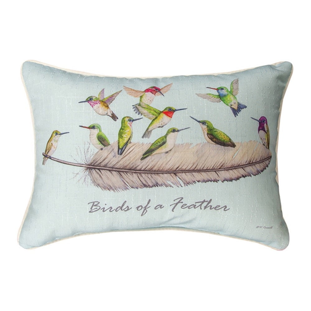 Manual Birds of A Feather Pillow 18x13